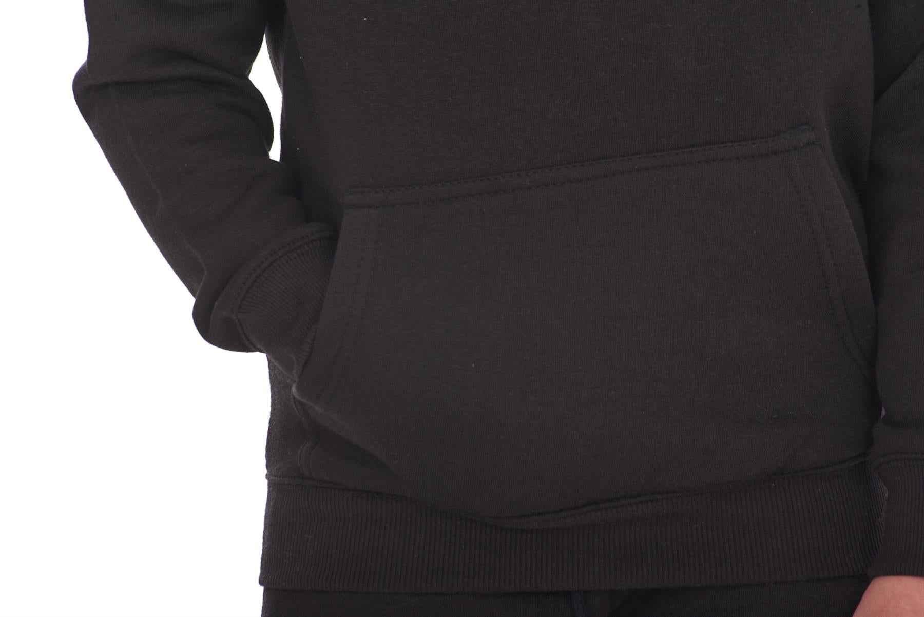 Kids Plain 2 PC Sweat Suit Set , Pullover Cotton Blend Sweatshirt Jogging Bottom