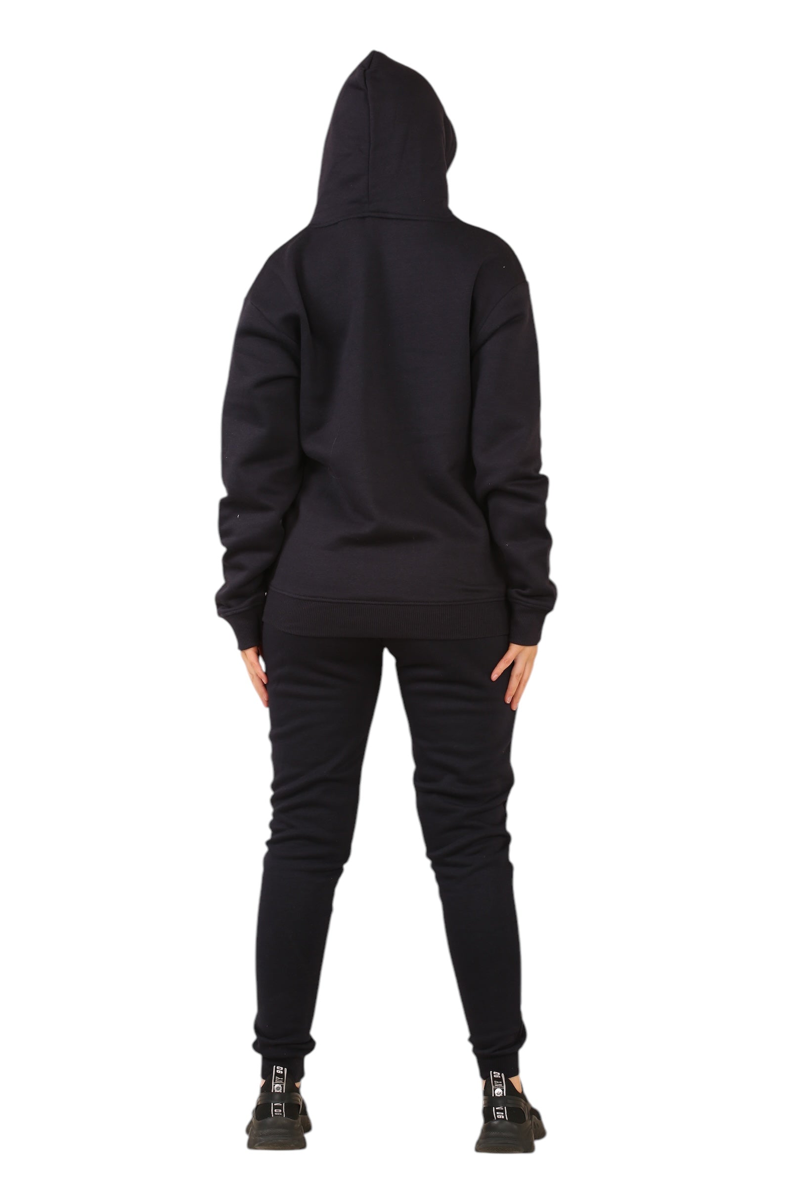 Ladies Hoodie Set - 2PC Ladies Hoodie Top & Drawstring Bottom - Track N Trend