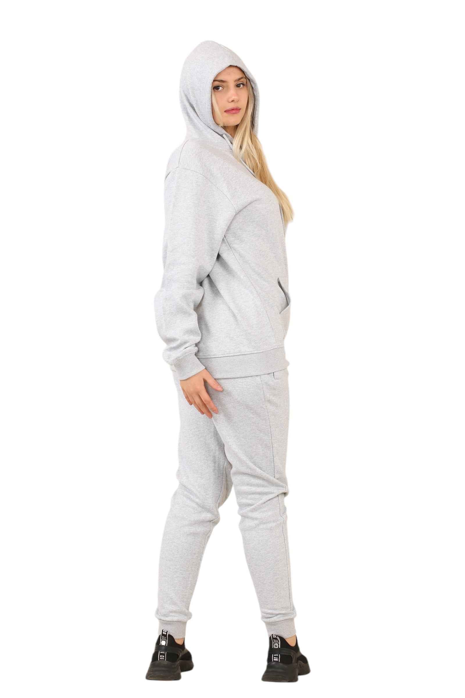 Ladies Hoodie Set - 2PC Ladies Hoodie Top & Drawstring Bottom