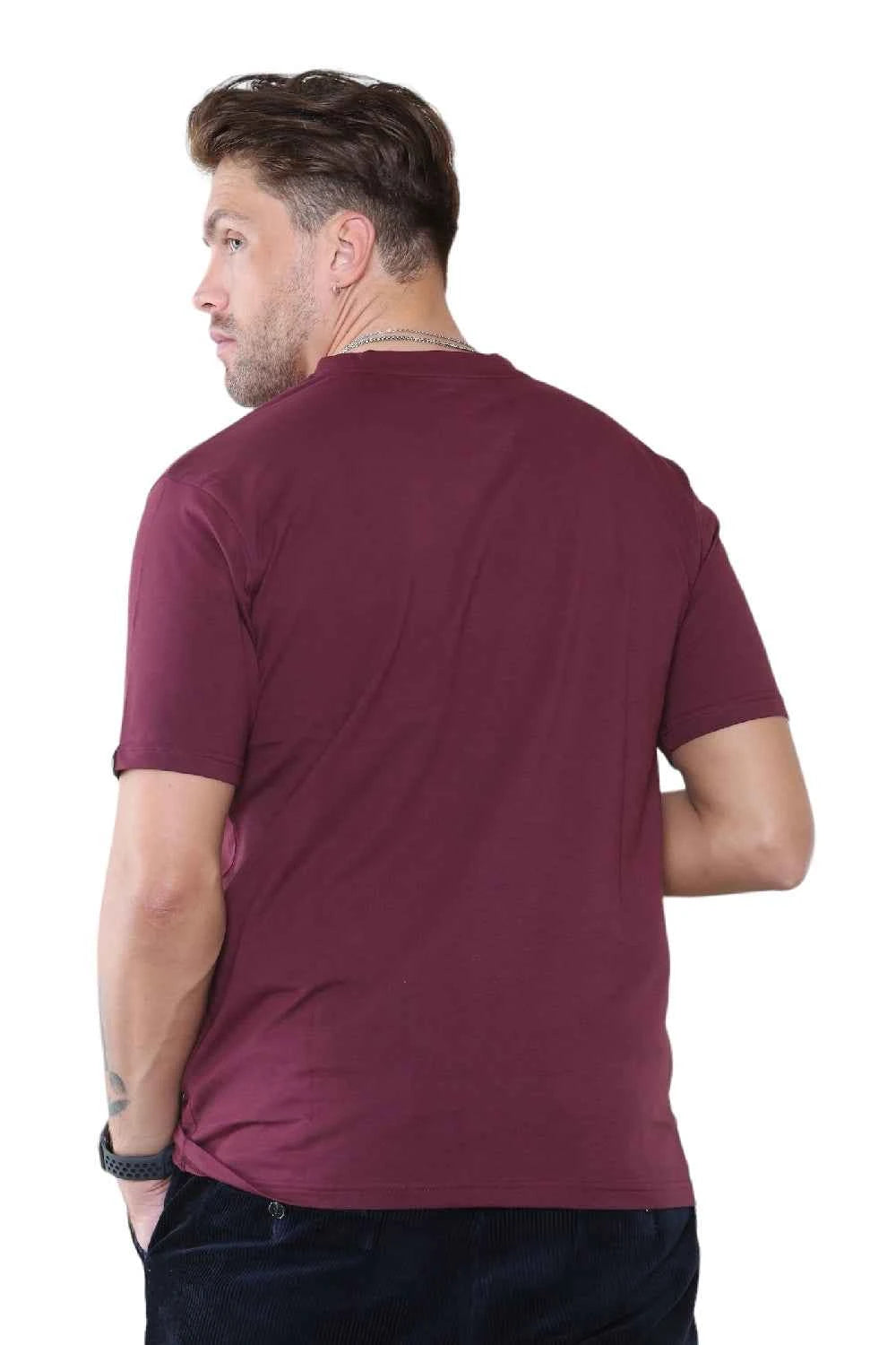 Pack of 4 Organic Cotton Men's V Neck T-Shirts