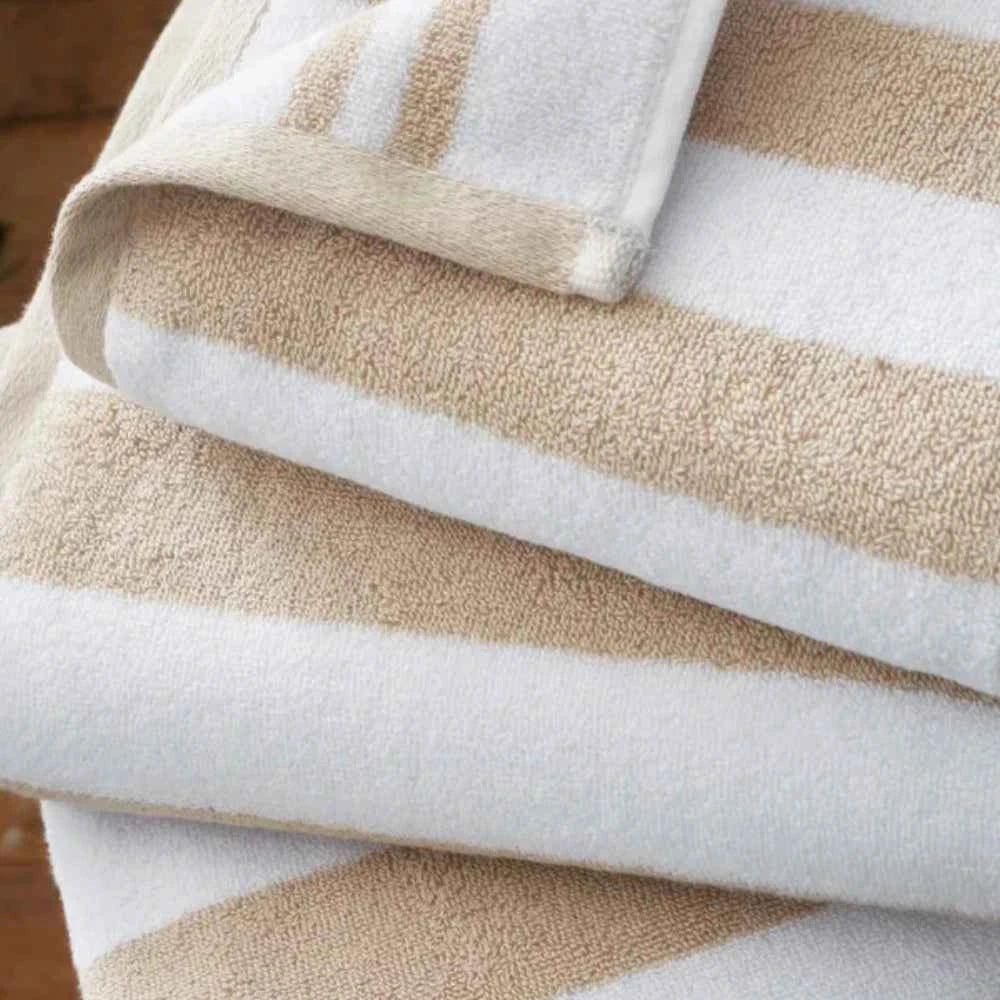 Blue & Brown Stripe Beach Towel