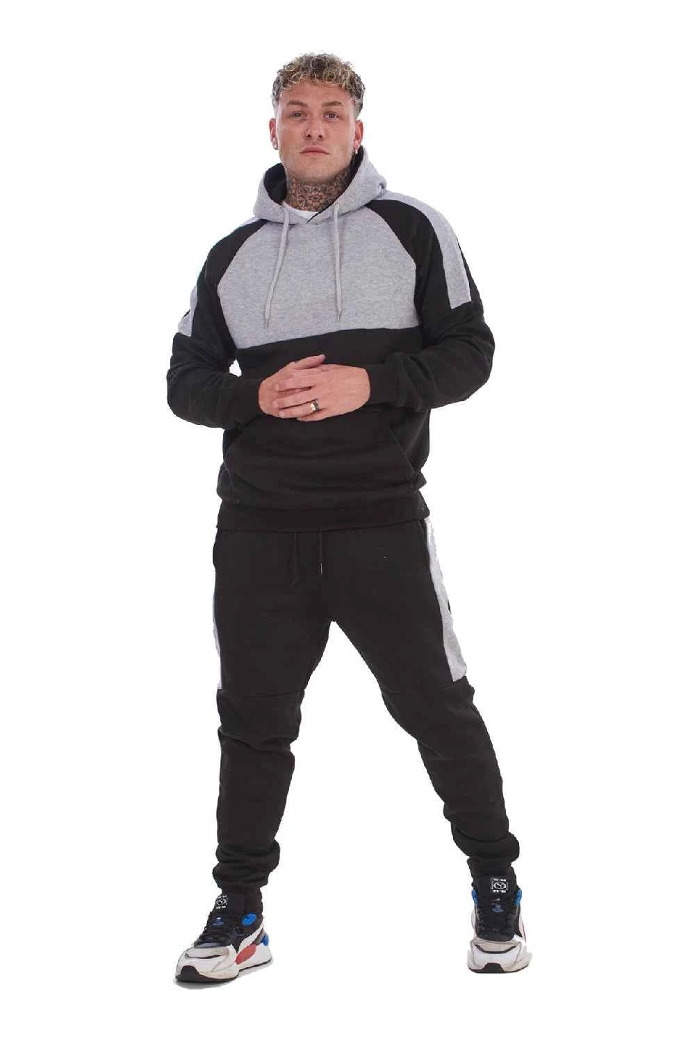 Mens Hooded Panelled Tracksuits