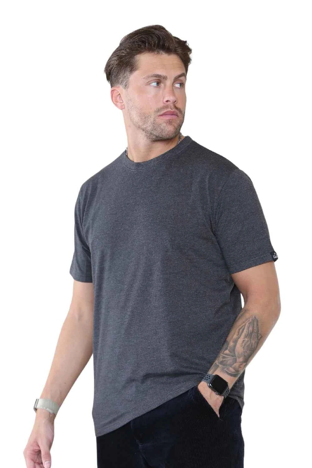 Pack of 5 Crew Neck Half Sleeves Mens Tshirts