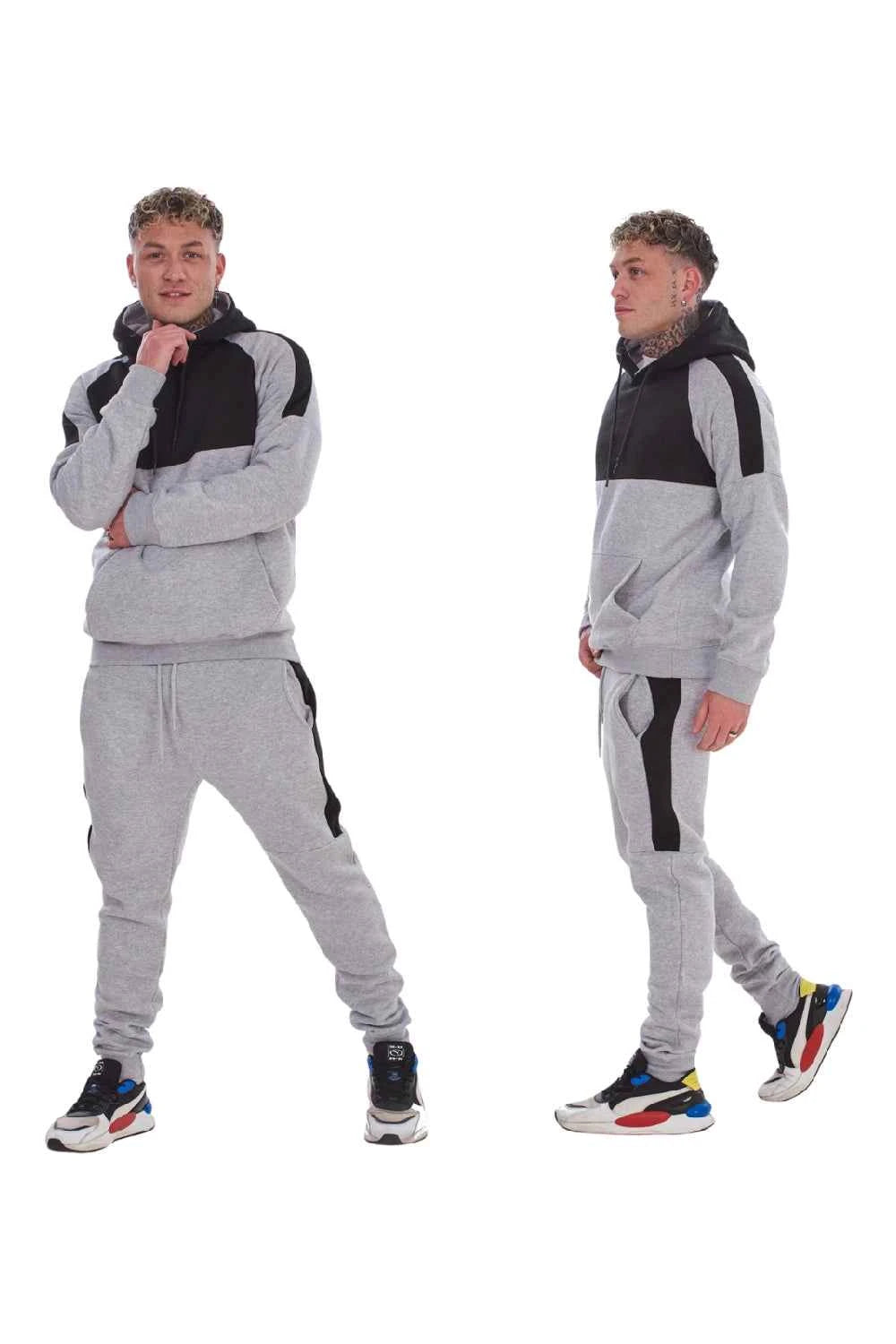 Mens Hooded Panelled Tracksuits