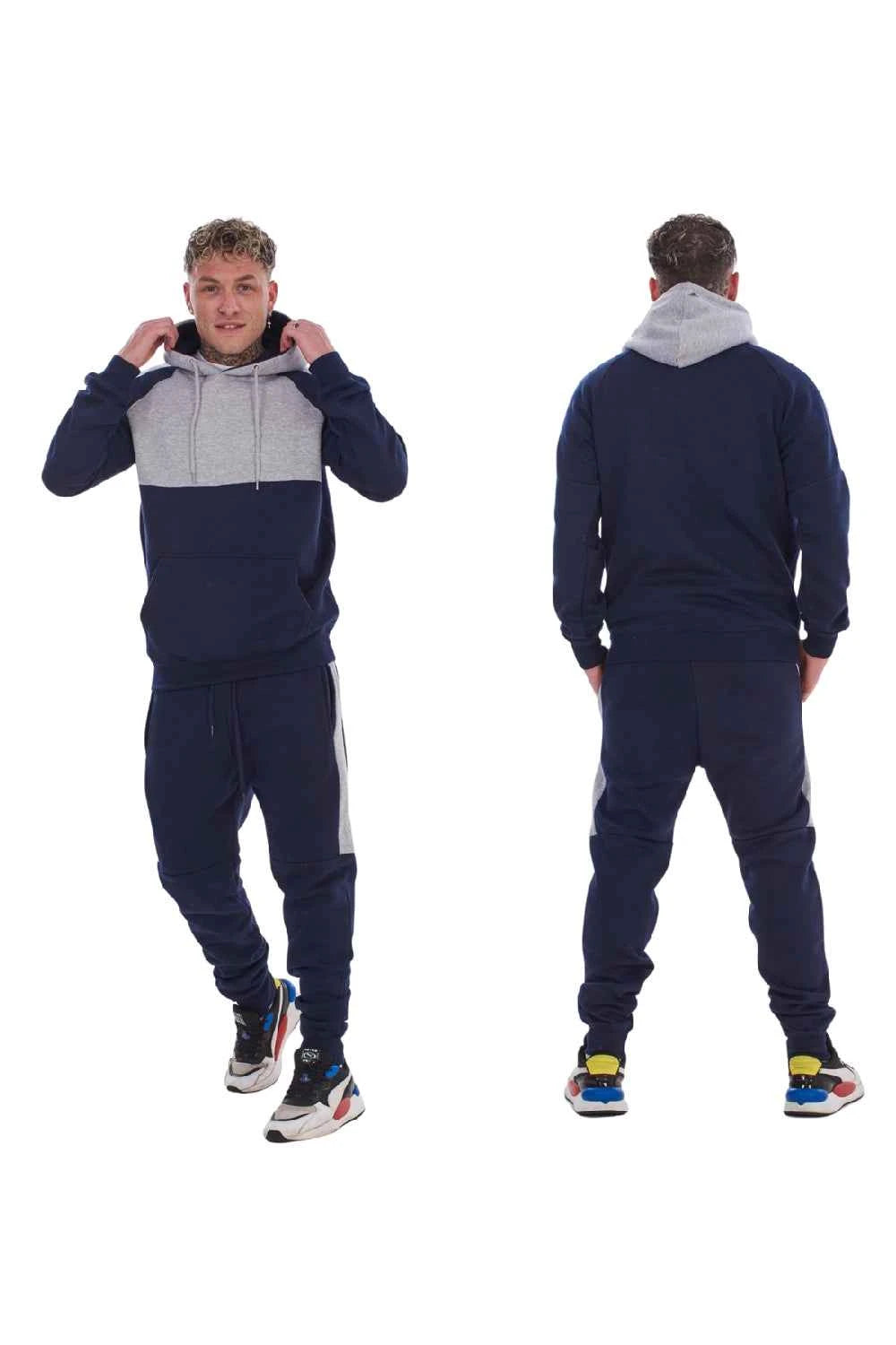 Mens Hooded Panelled Tracksuits