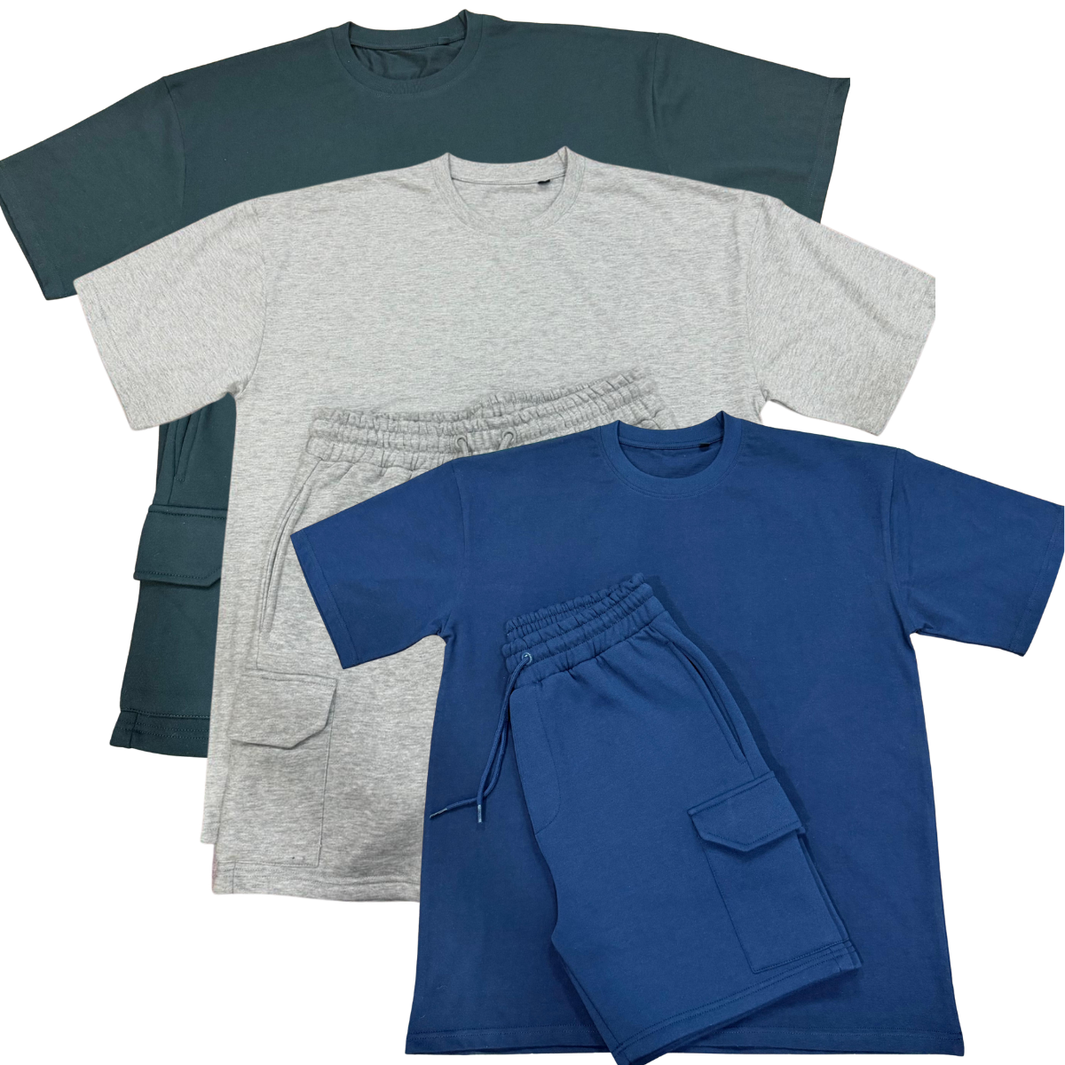 Wholesale T-Shirt Cargo Short Set