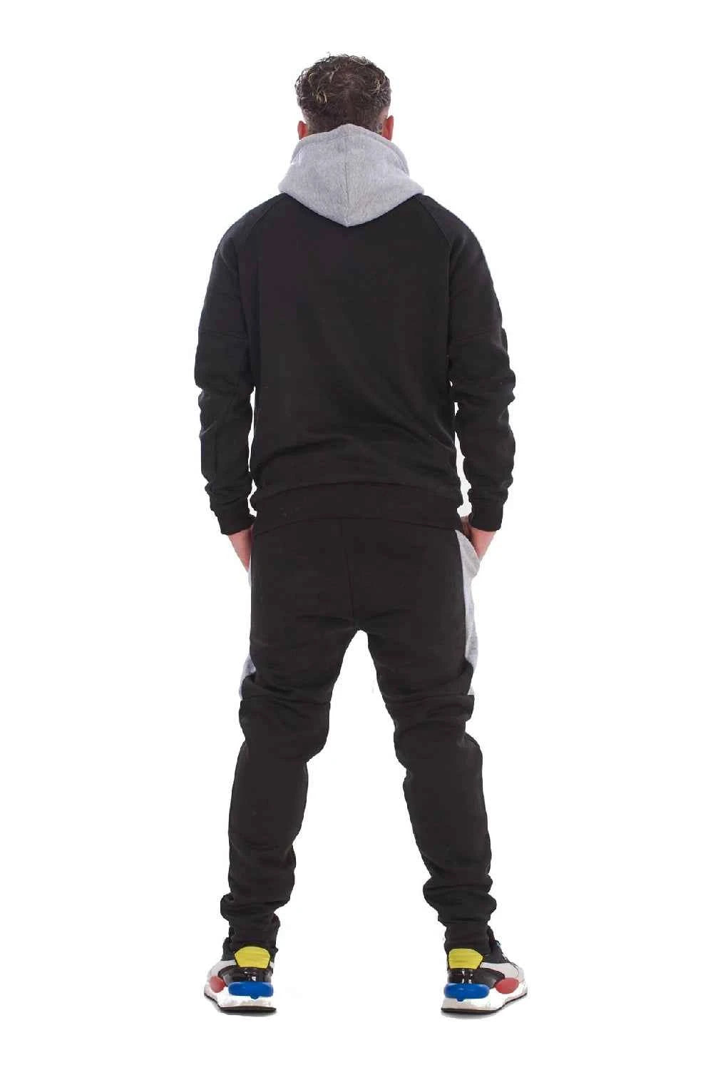 Mens Hooded Panelled Tracksuits