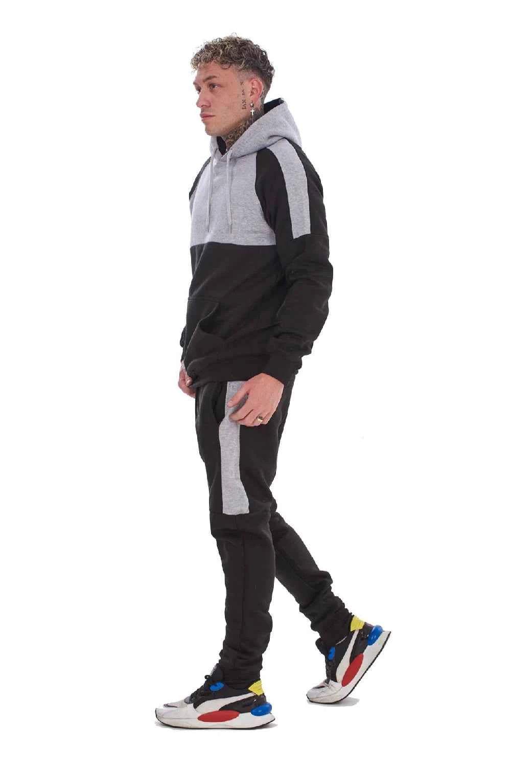 Mens Hooded Panelled Tracksuits