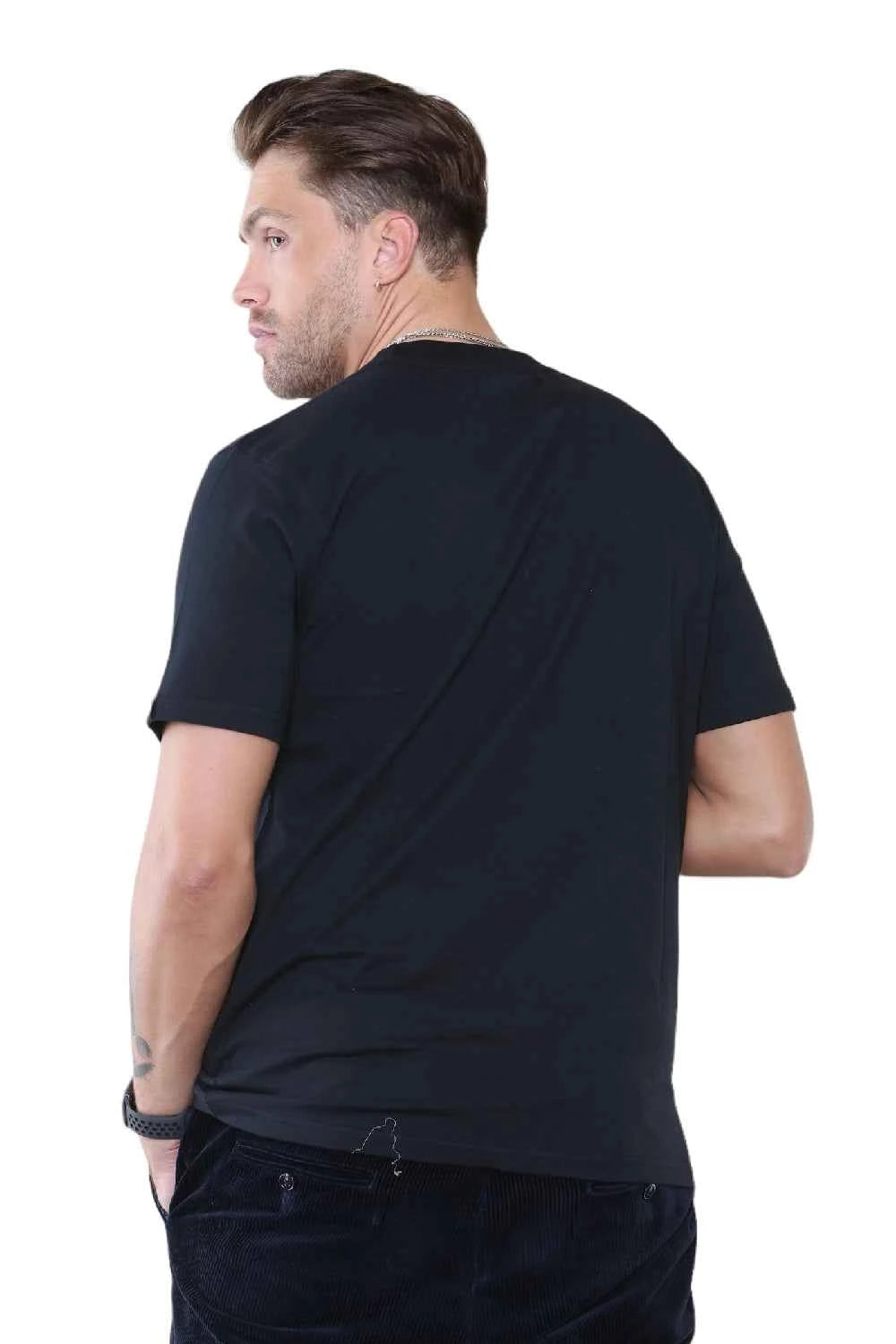 Pack of 4 Organic Cotton Men's Round Neck T-Shirts