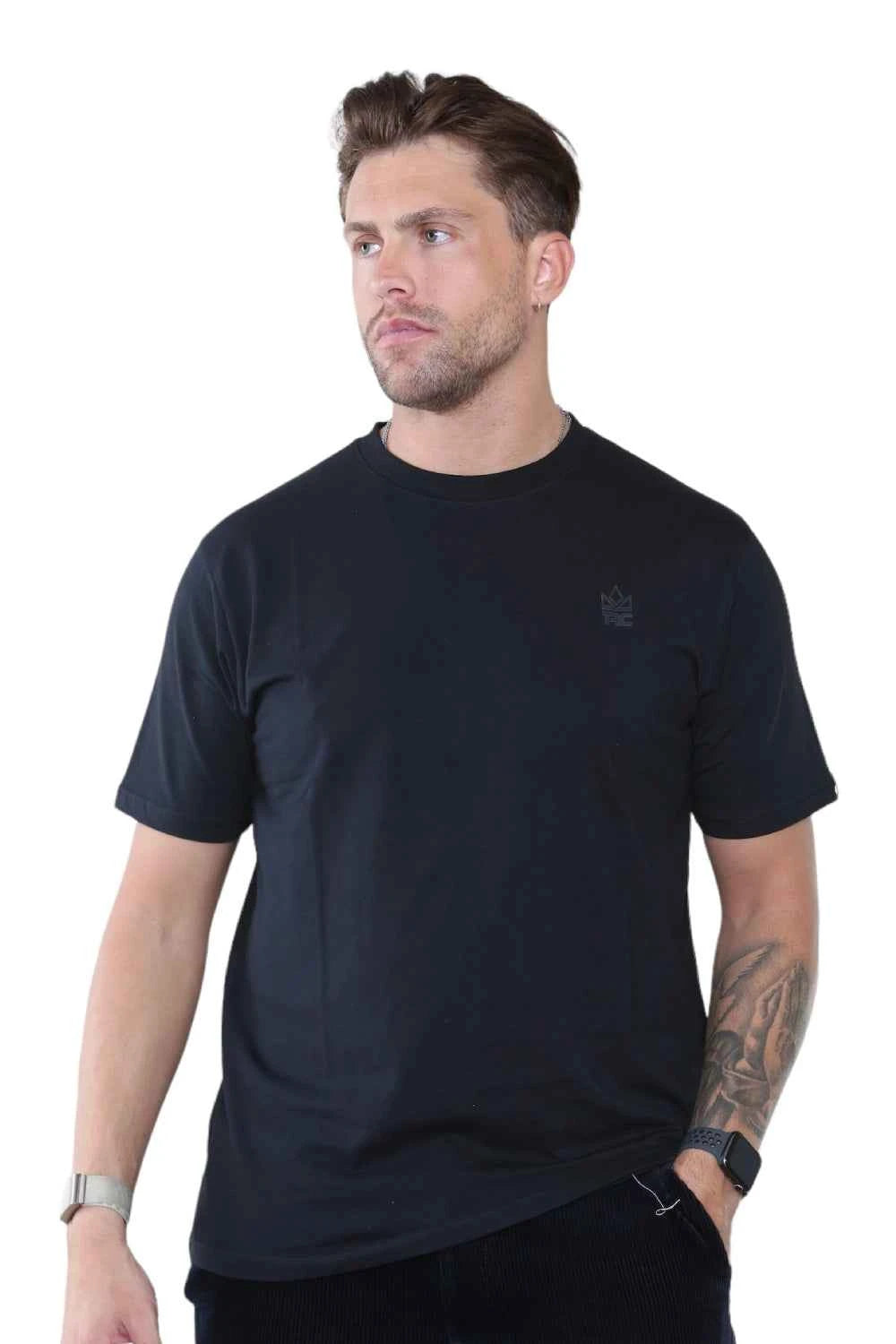 Pack of 4 Organic Cotton Men's Round Neck T-Shirts