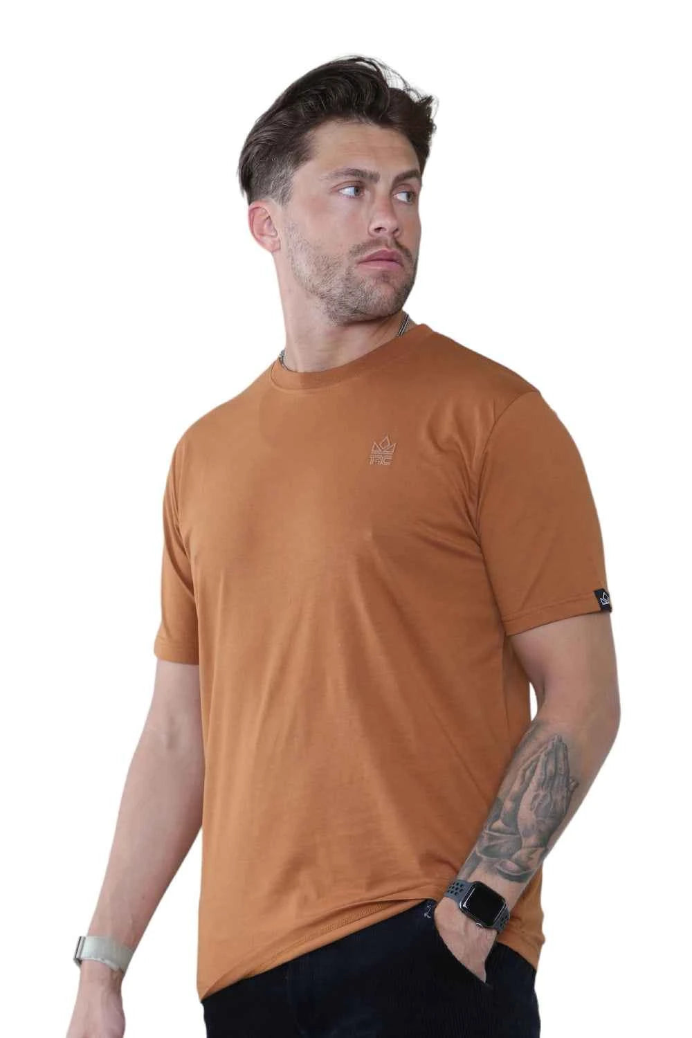 Pack of 4 Organic Cotton Men's Round Neck T-Shirts