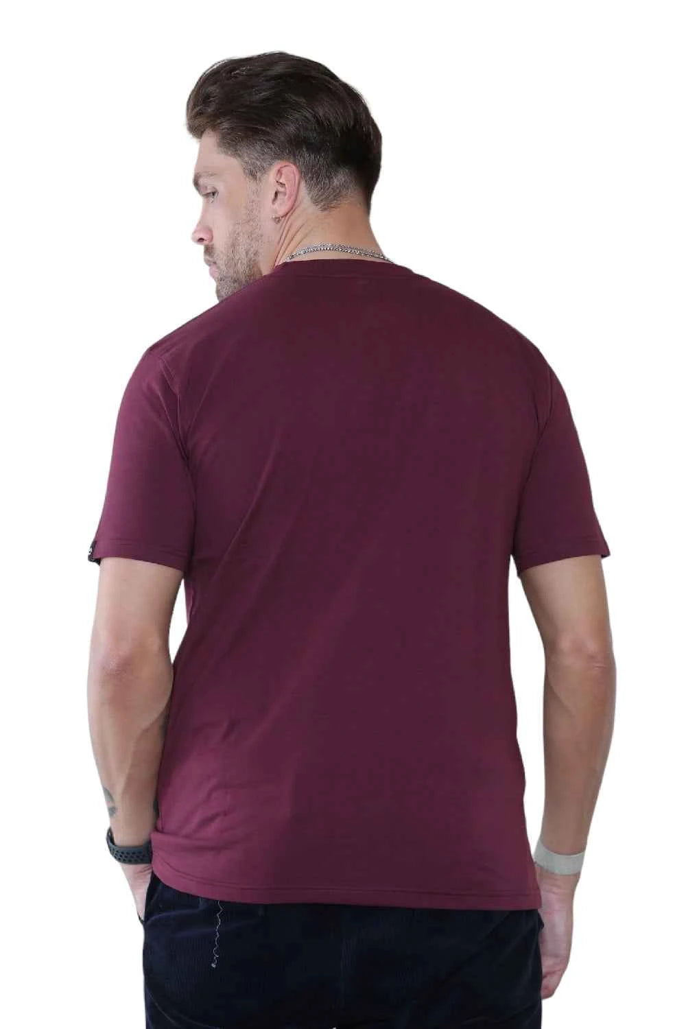 Pack of 4 Organic Cotton Men's Round Neck T-Shirts