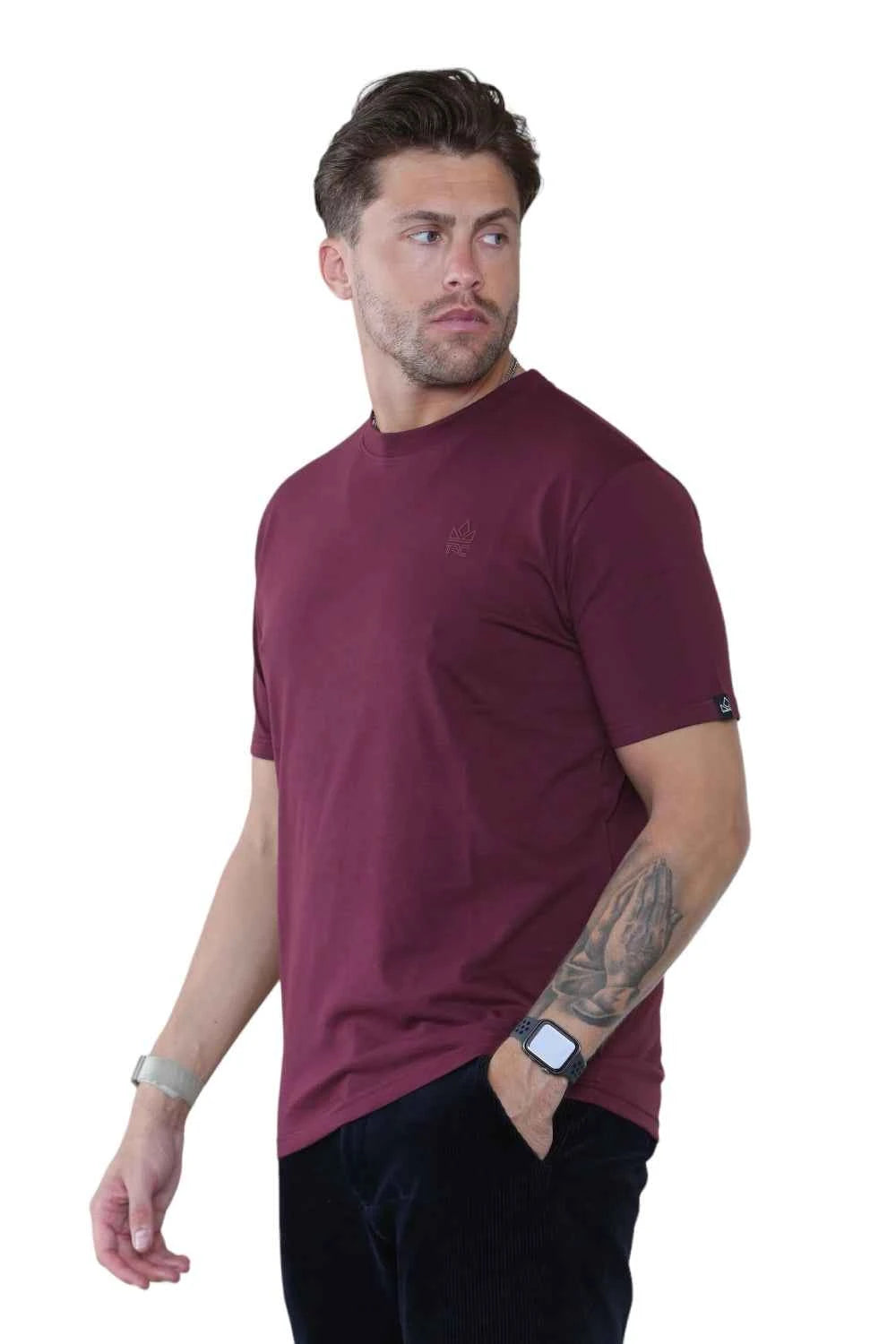 Pack of 4 Organic Cotton Men's Round Neck T-Shirts