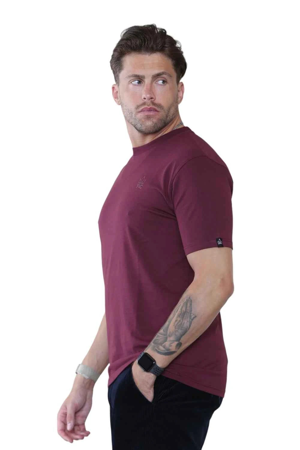 Pack of 4 Organic Cotton Men's Round Neck T-Shirts