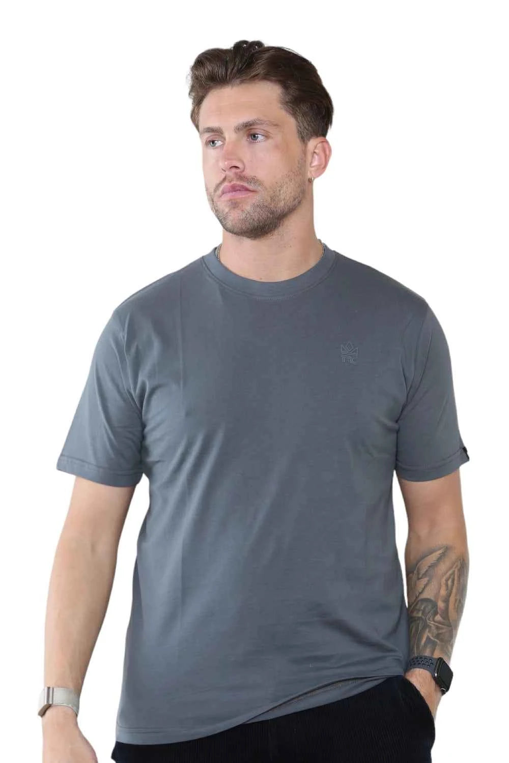 Pack of 4 Organic Cotton Men's Round Neck T-Shirts