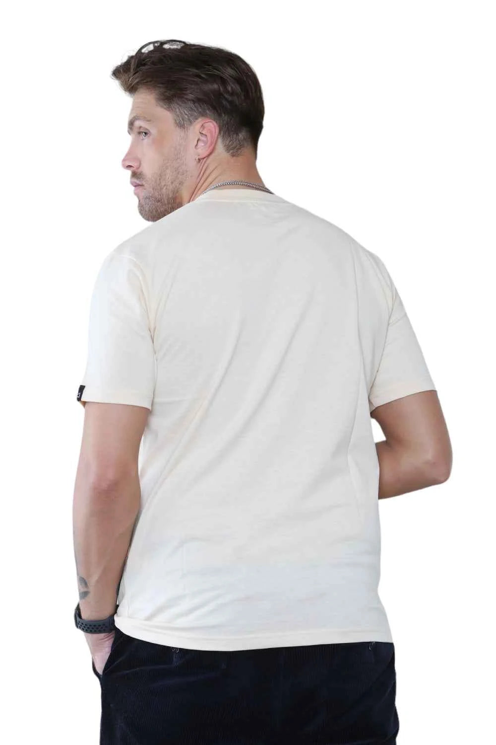 Pack of 4 Organic Cotton Men's Round Neck T-Shirts