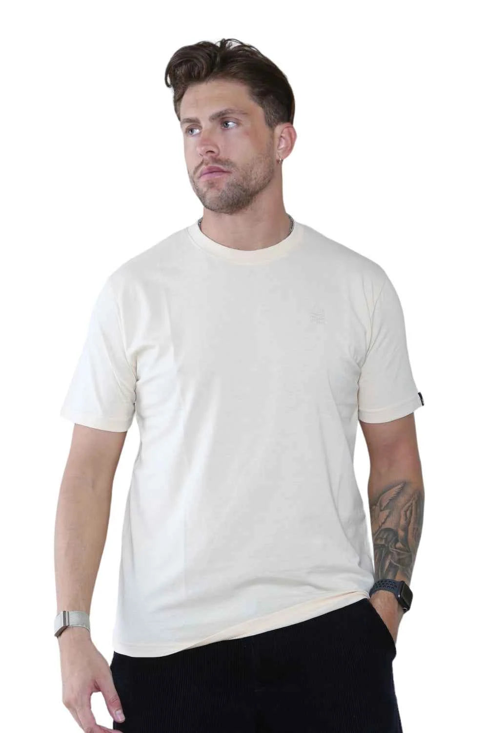Pack of 4 Organic Cotton Men's Round Neck T-Shirts