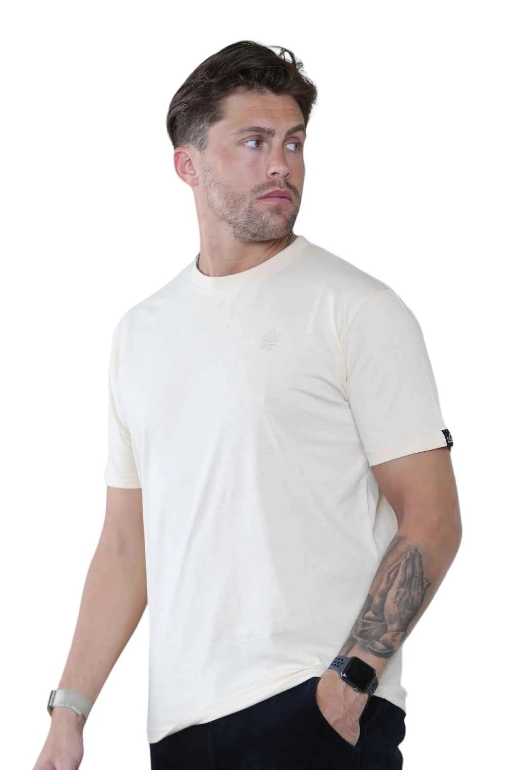 Pack of 4 Organic Cotton Men's Round Neck T-Shirts