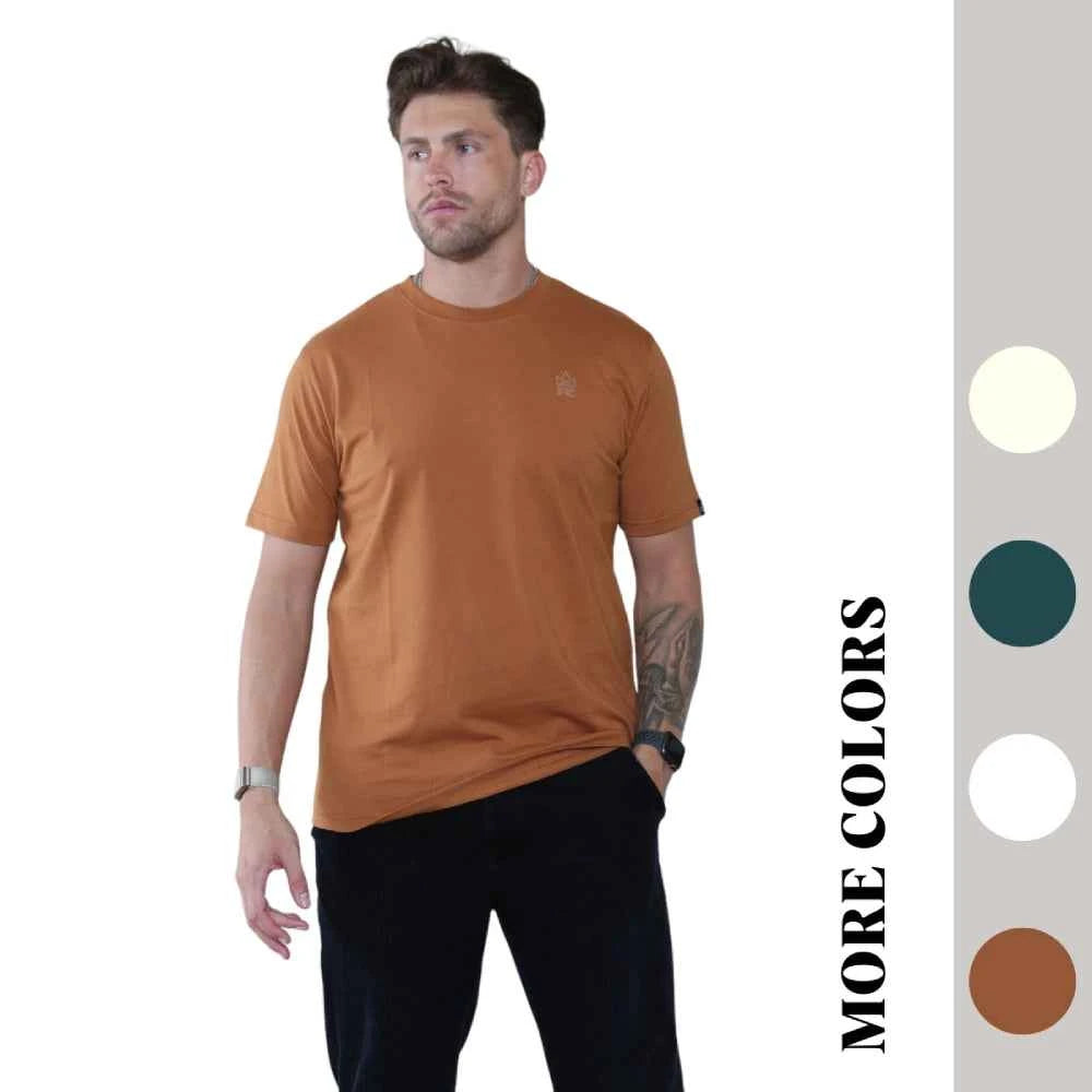 Pack of 4 Organic Cotton Men's Round Neck T-Shirts