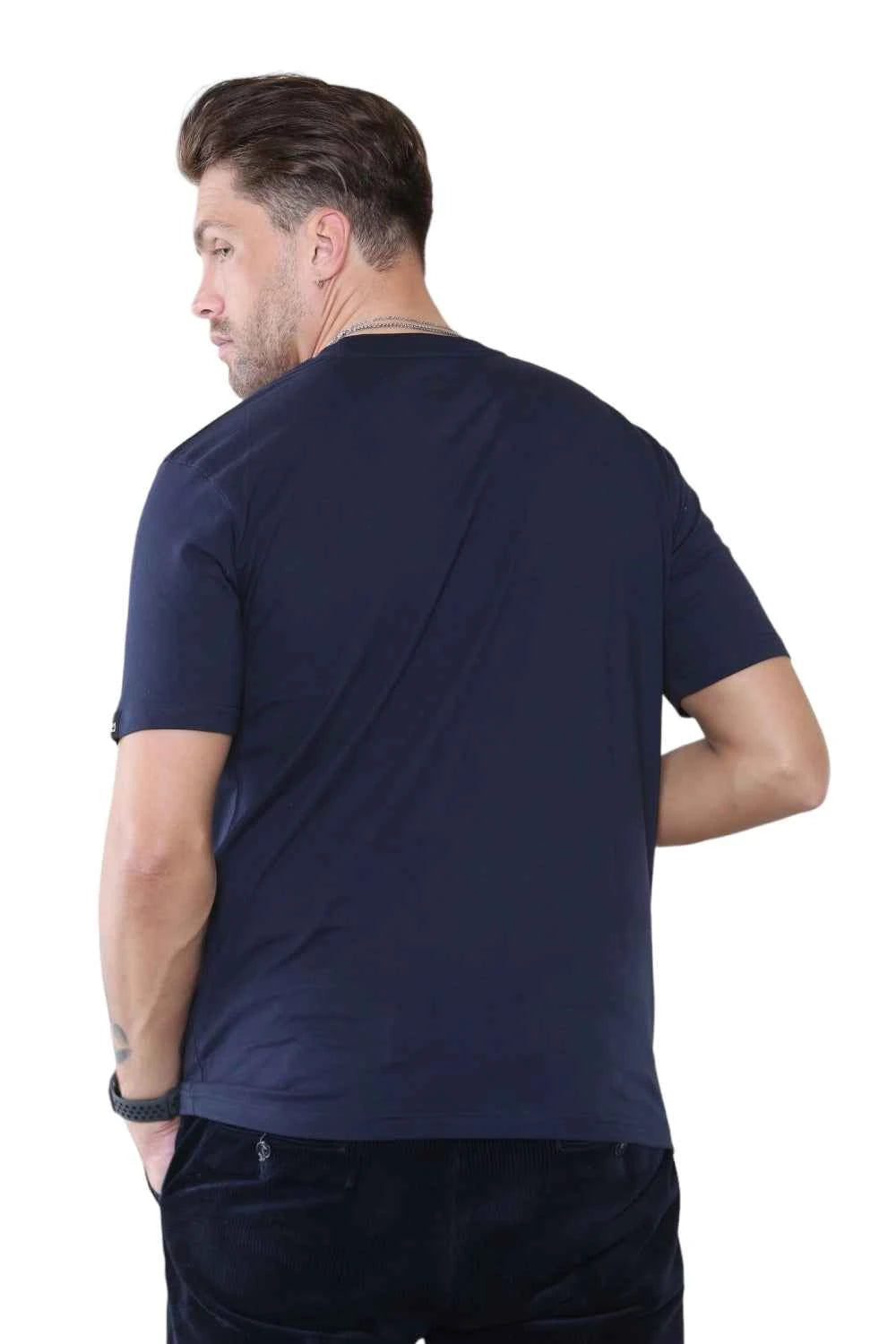 Pack of 4 Organic Cotton Men's Round Neck T-Shirts