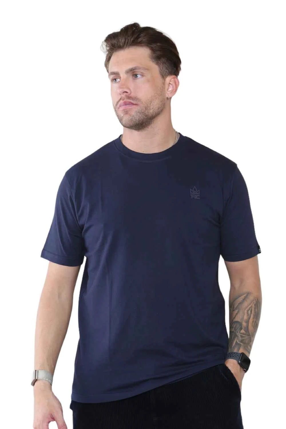 Pack of 4 Organic Cotton Men's Round Neck T-Shirts