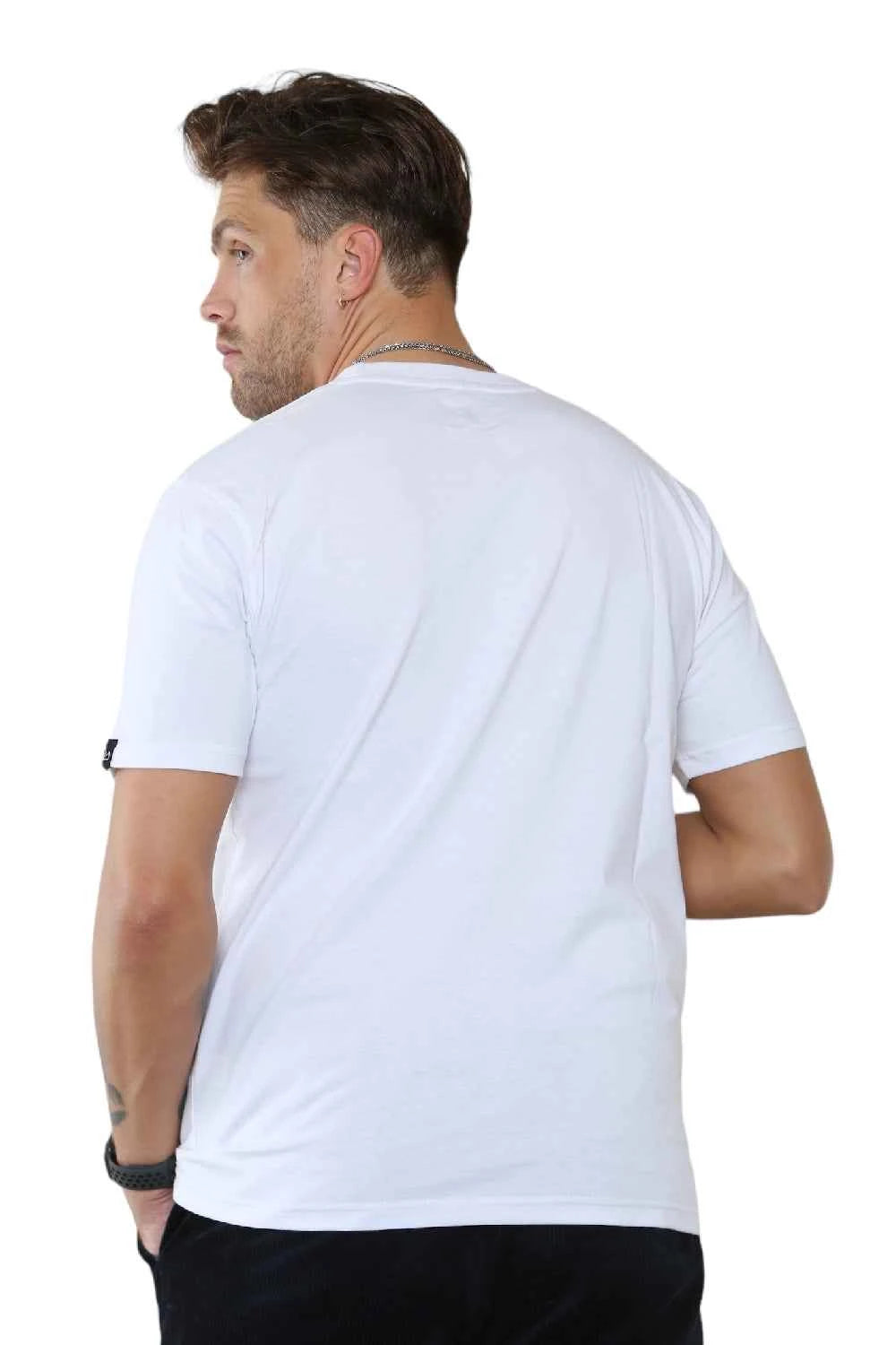 Pack of 4 Organic Cotton Men's Round Neck T-Shirts