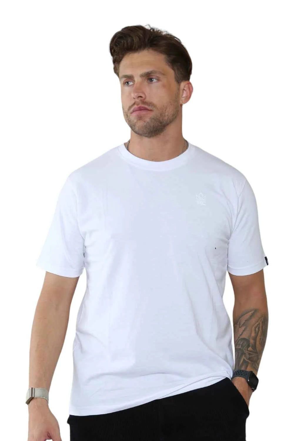 Pack of 4 Organic Cotton Men's Round Neck T-Shirts