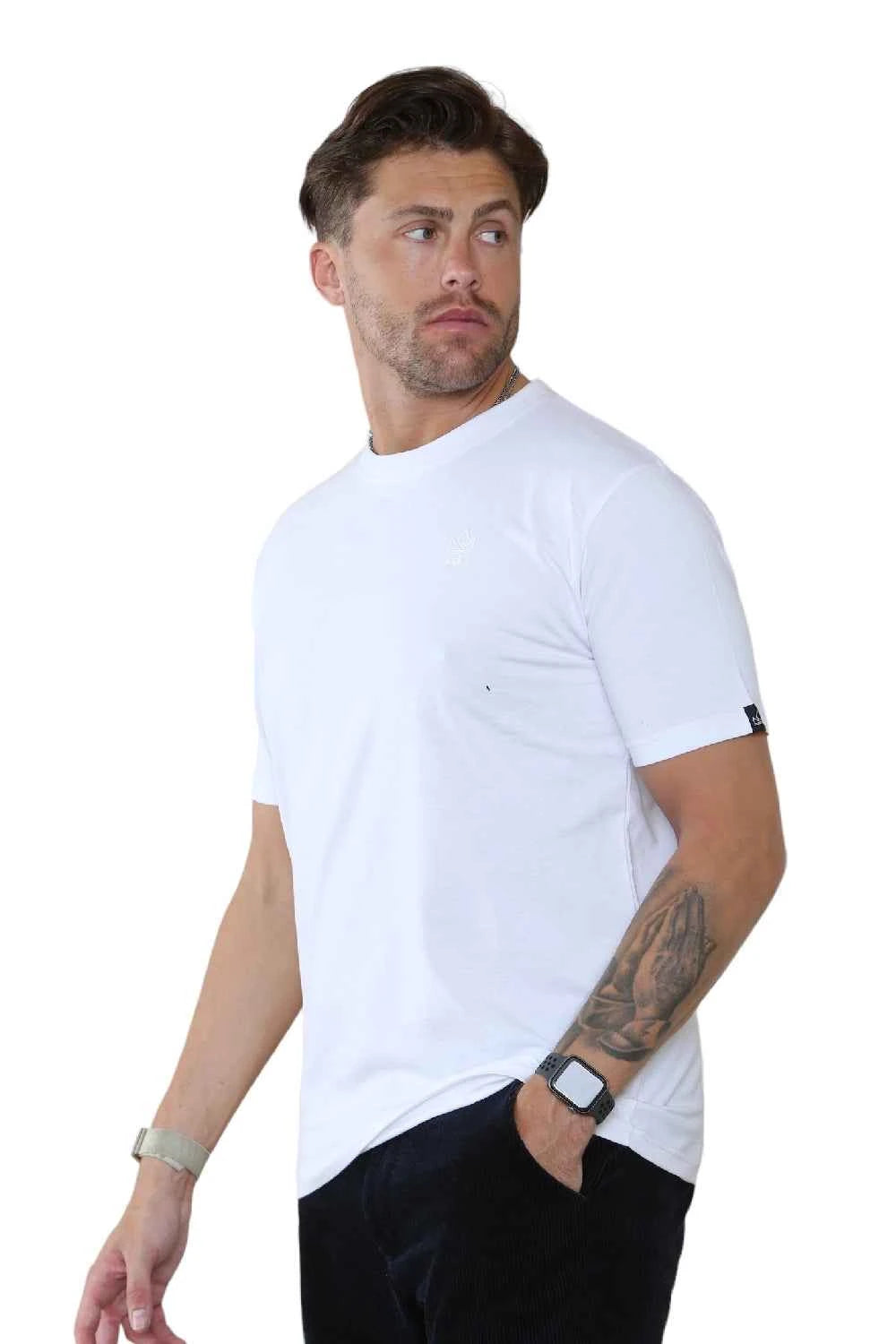 Pack of 4 Organic Cotton Men's Round Neck T-Shirts
