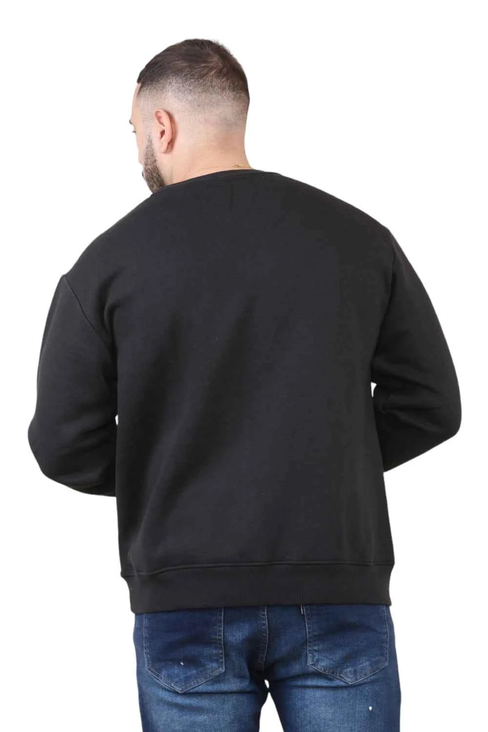 Unisex Loose Graphic Print Round Neck Longsleeves Sweatshirt