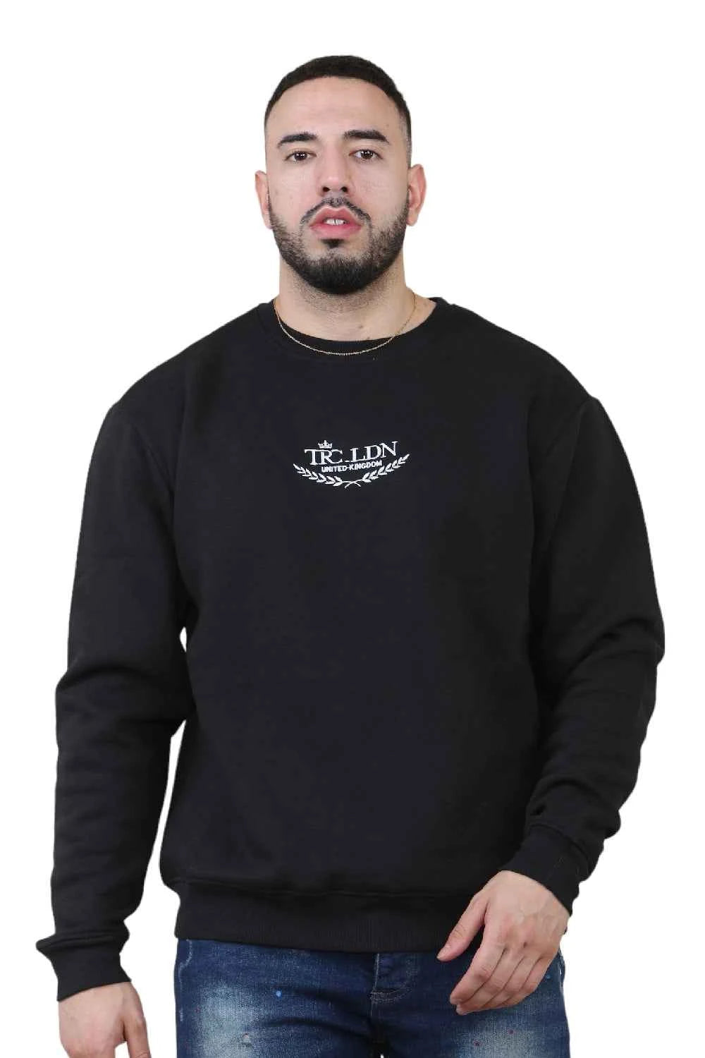 Unisex Loose Graphic Print Round Neck Longsleeves Sweatshirt