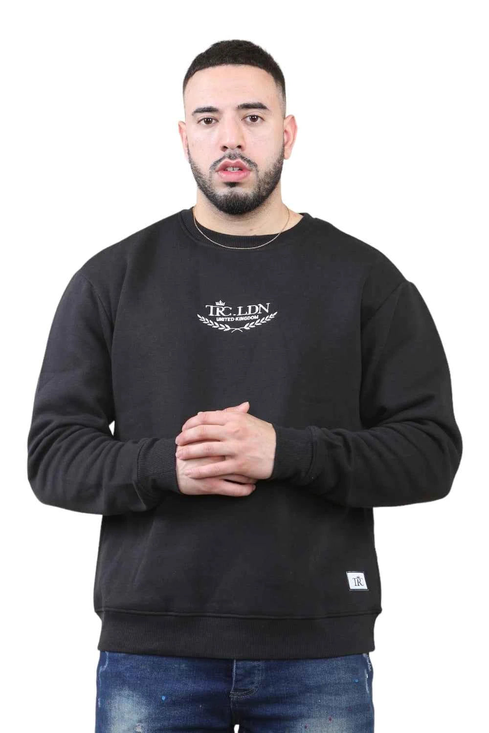 Unisex Loose Graphic Print Round Neck Longsleeves Sweatshirt
