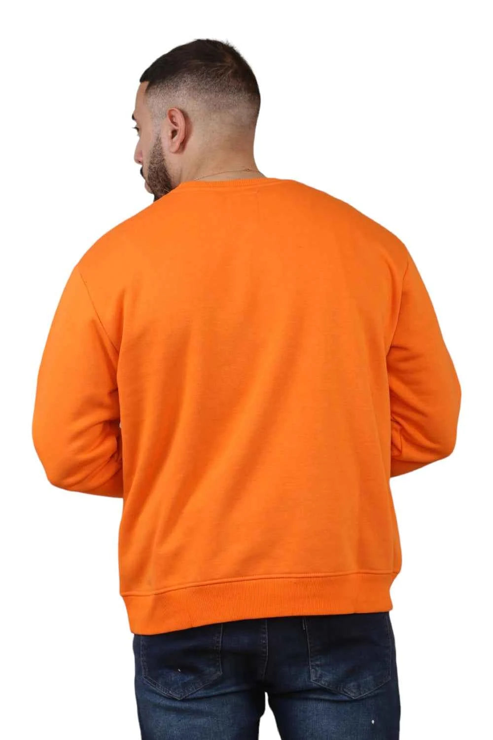 Unisex Loose Graphic Print Round Neck Longsleeves Sweatshirt