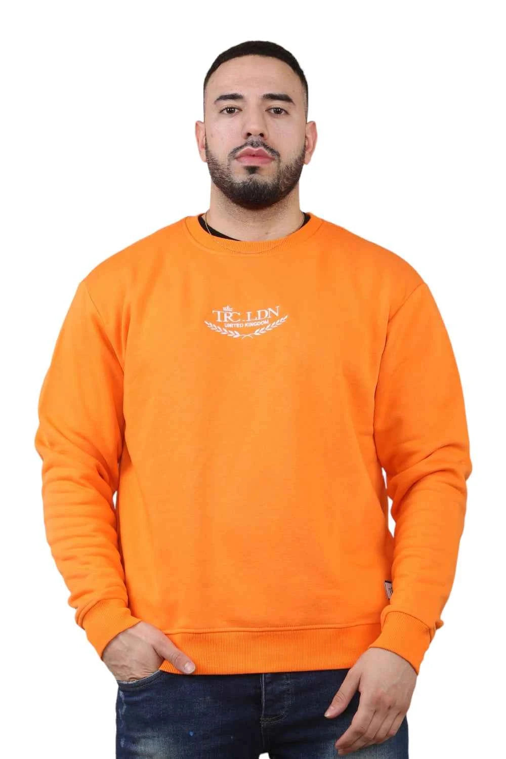 Unisex Loose Graphic Print Round Neck Longsleeves Sweatshirt