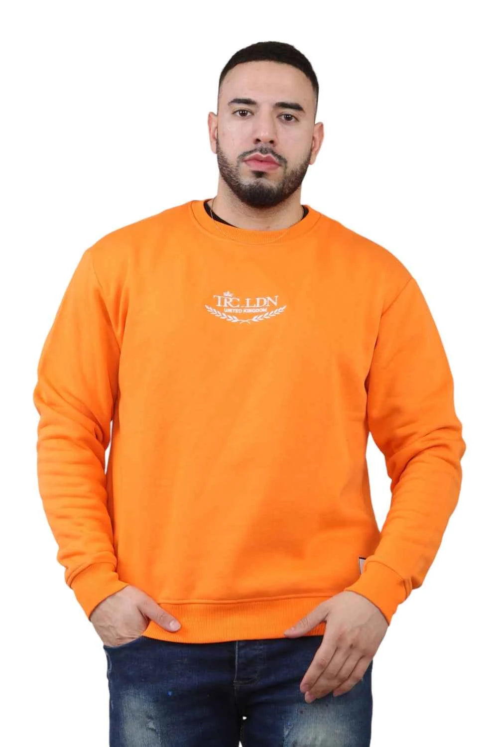 Unisex Loose Graphic Print Round Neck Longsleeves Sweatshirt