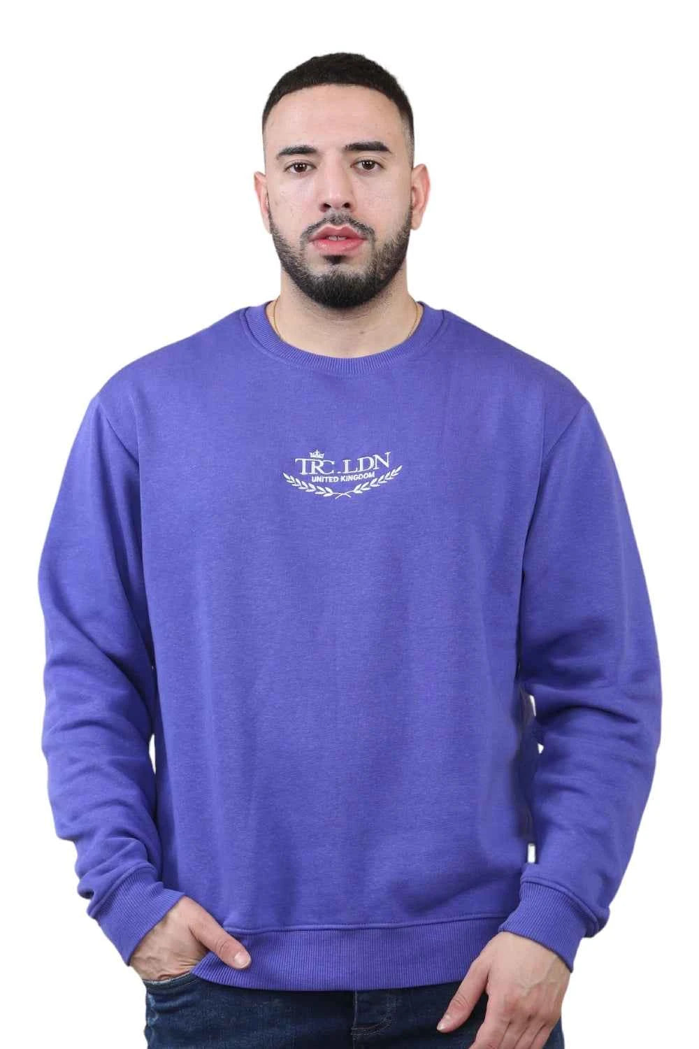 Unisex Loose Graphic Print Round Neck Longsleeves Sweatshirt