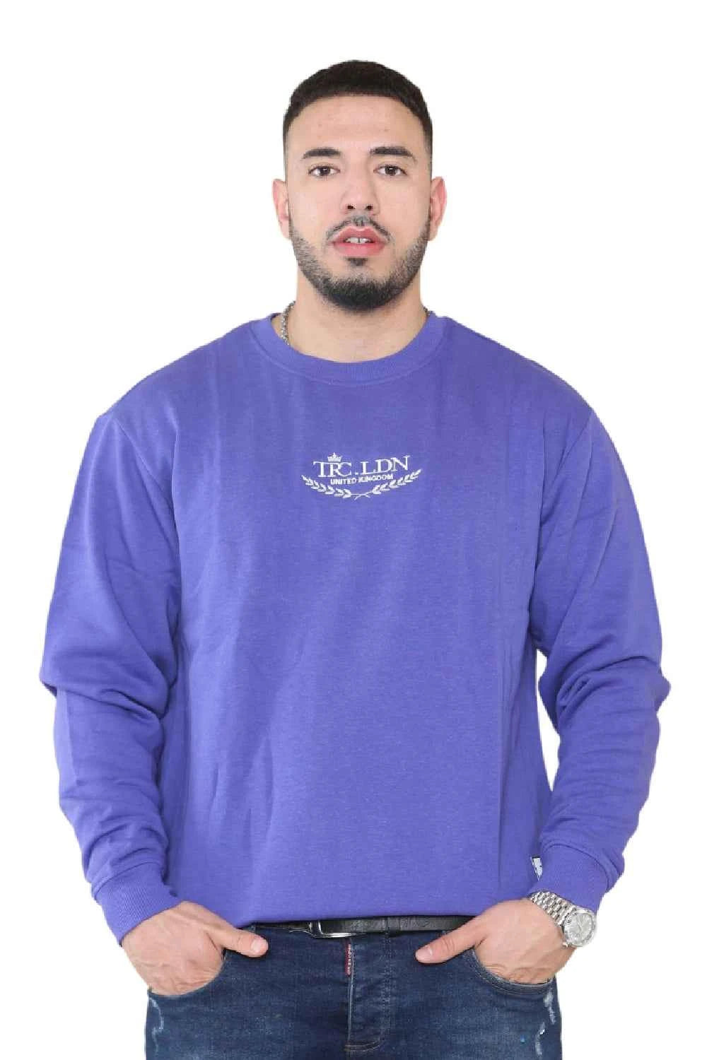 Unisex Loose Graphic Print Round Neck Longsleeves Sweatshirt