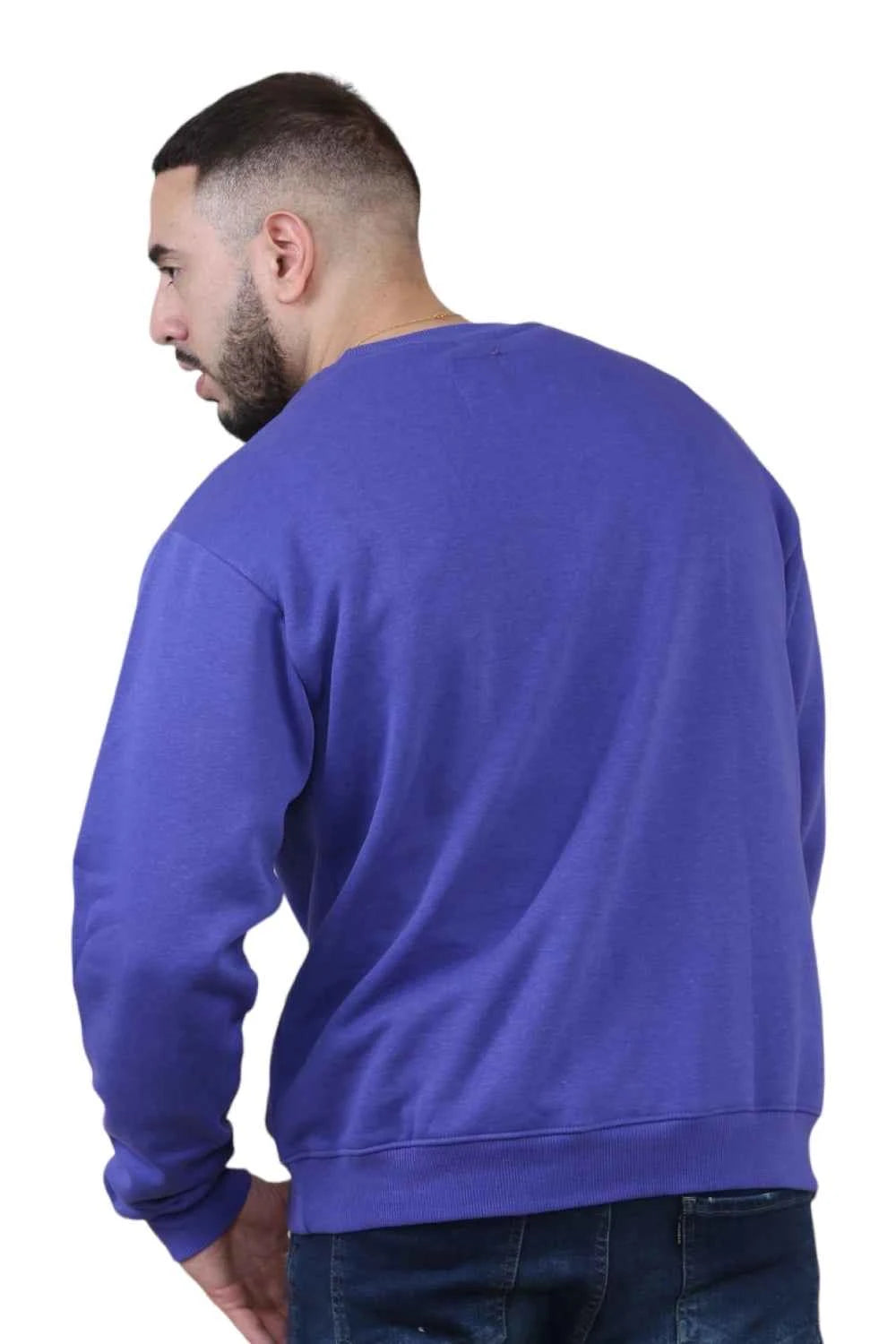 Unisex Loose Graphic Print Round Neck Longsleeves Sweatshirt