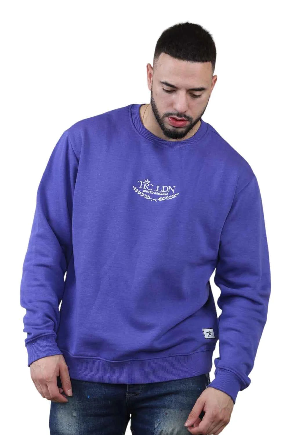 Unisex Loose Graphic Print Round Neck Longsleeves Sweatshirt