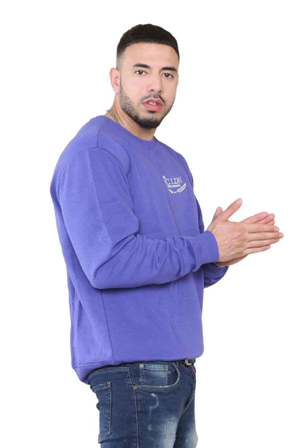 Unisex Loose Graphic Print Round Neck Longsleeves Sweatshirt