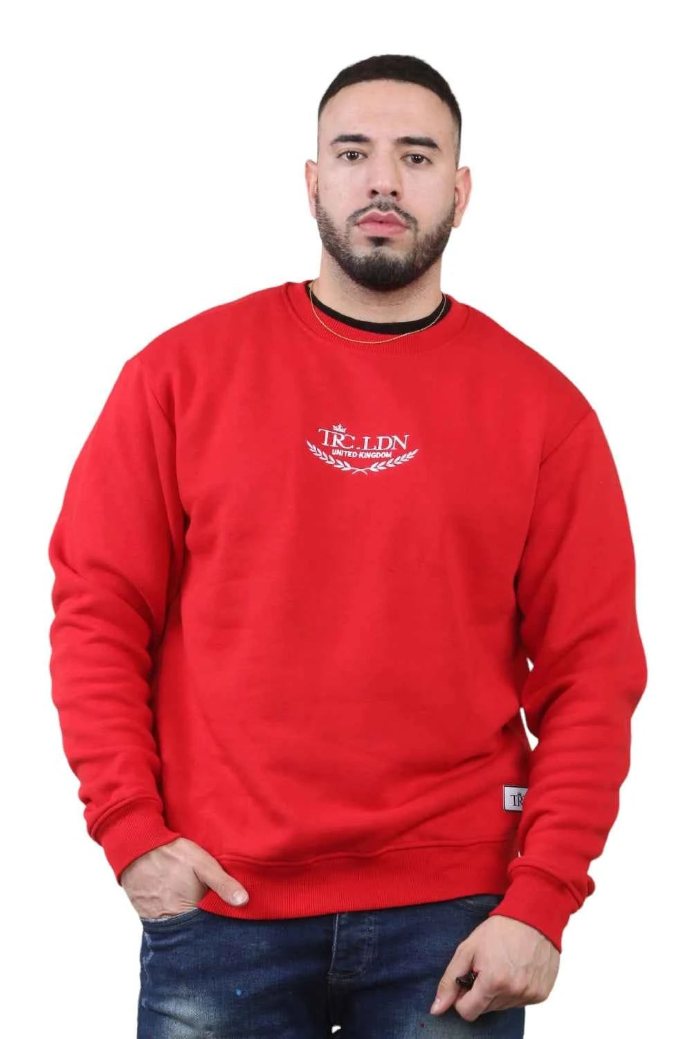 Unisex Loose Graphic Print Round Neck Longsleeves Sweatshirt