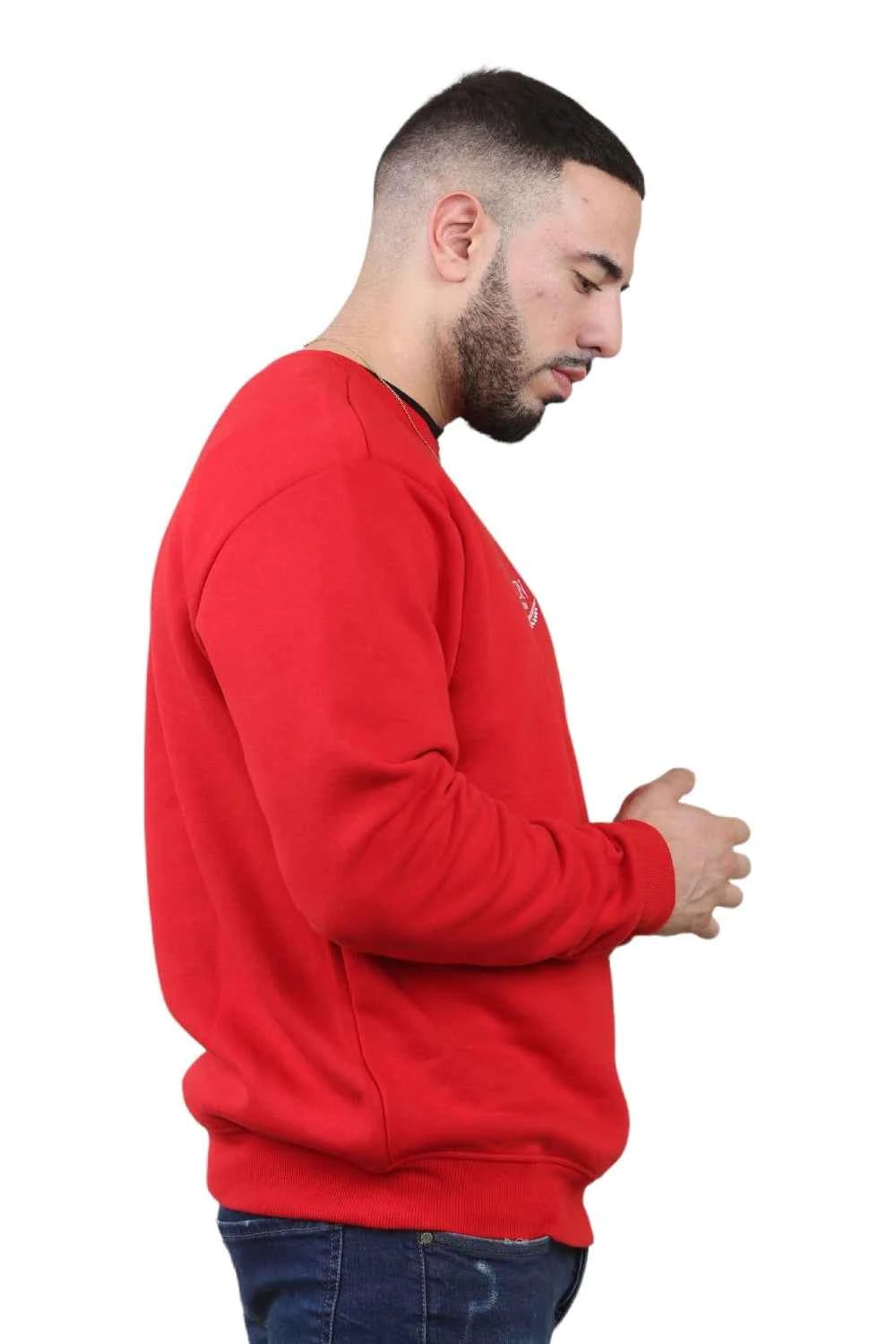 Unisex Loose Graphic Print Round Neck Longsleeves Sweatshirt