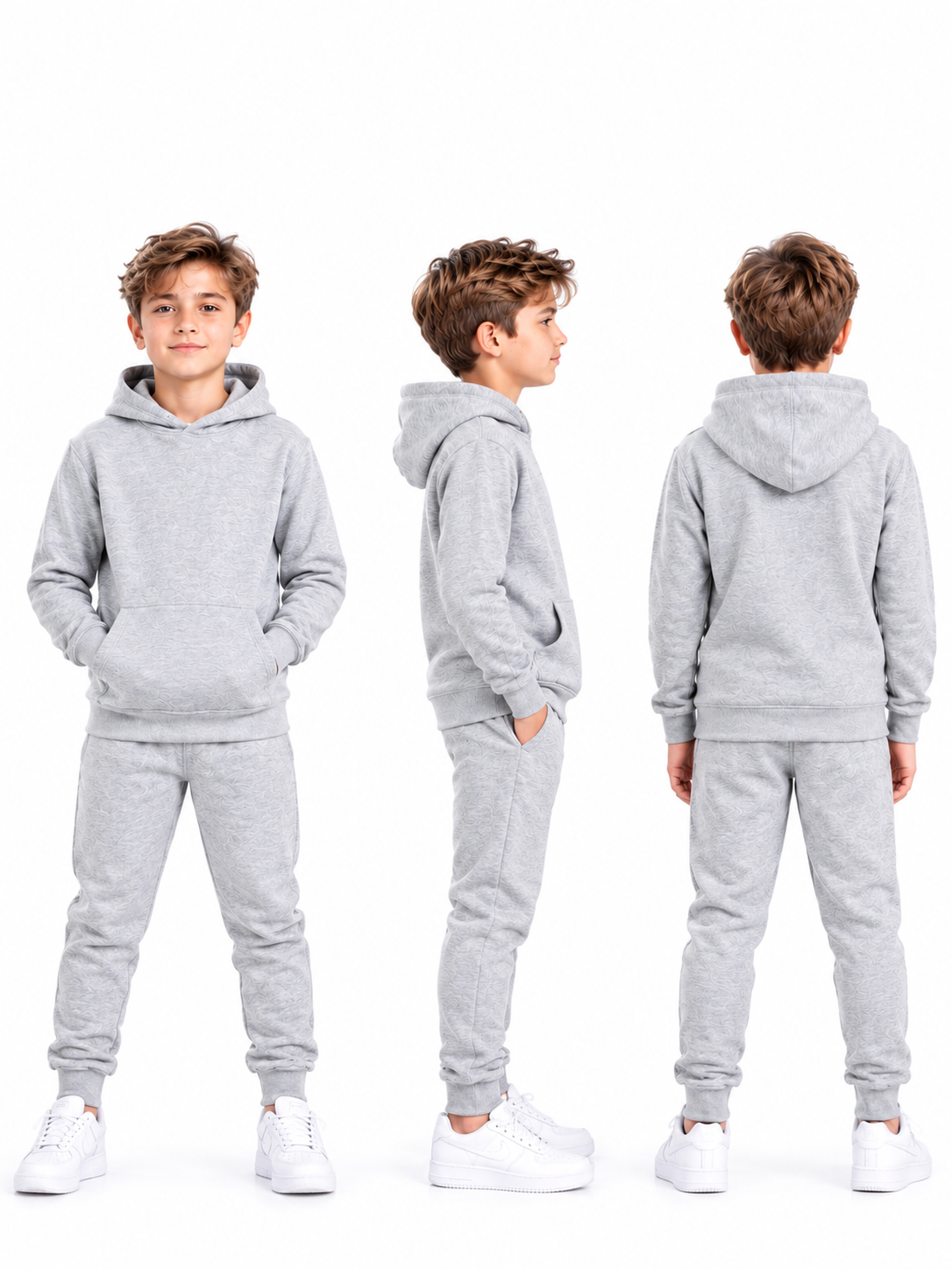 Wholesale Kids' Plain Hoodie & Jogger Tracksuits | Pack of 5
