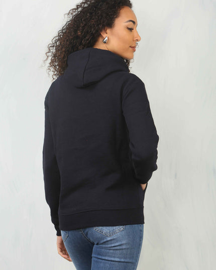 Ladies Pullover Plain Hoodies Branded Pocket Fleece Top