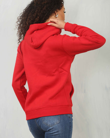Ladies Pullover Plain Hoodies Branded Pocket Fleece Top