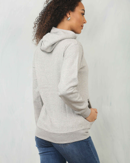 Ladies Pullover Plain Hoodies Branded Pocket Fleece Top