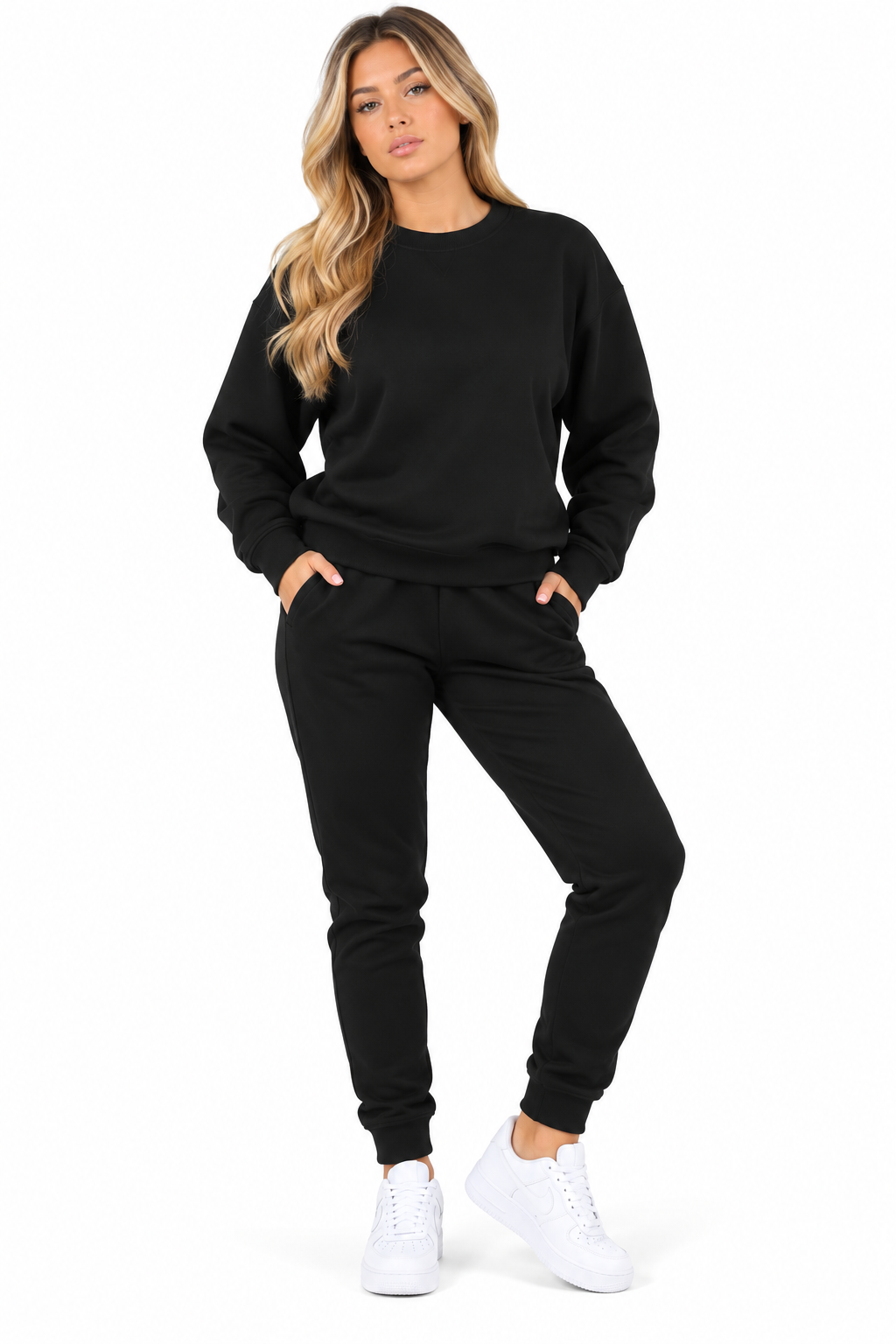 Wholesale Women's Crew Neck Sweatshirt & Jogger Sets | Pack of 7