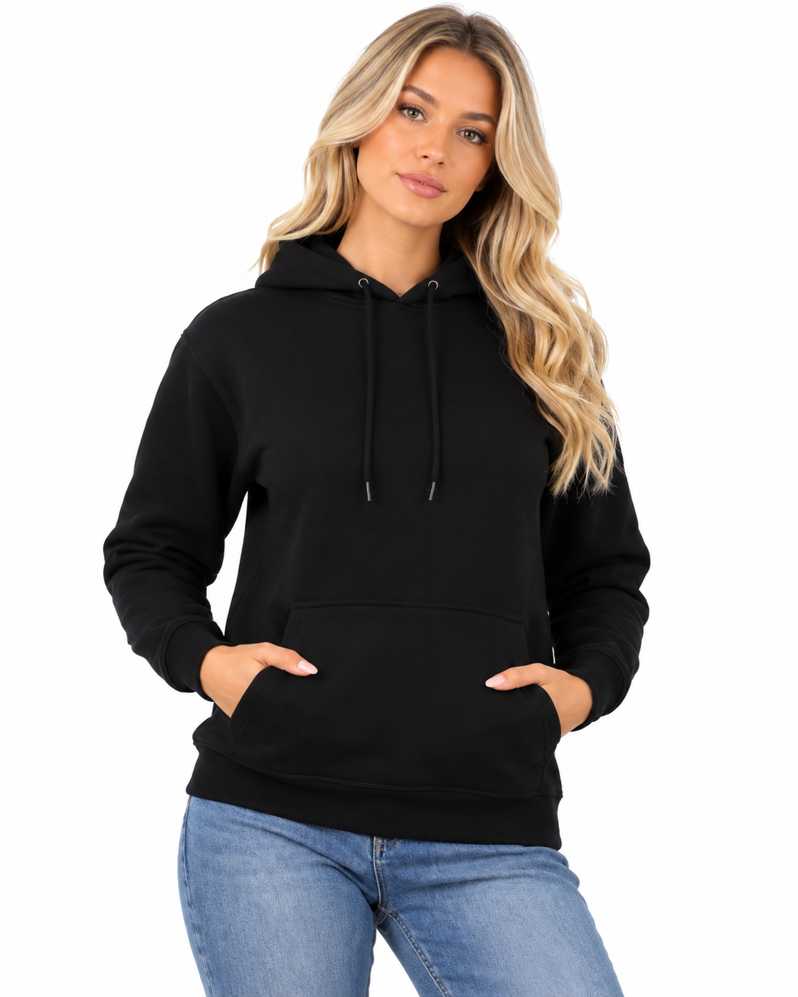 Wholesale Women's Plain Fleece Pullover Hoodies | Pack of 6