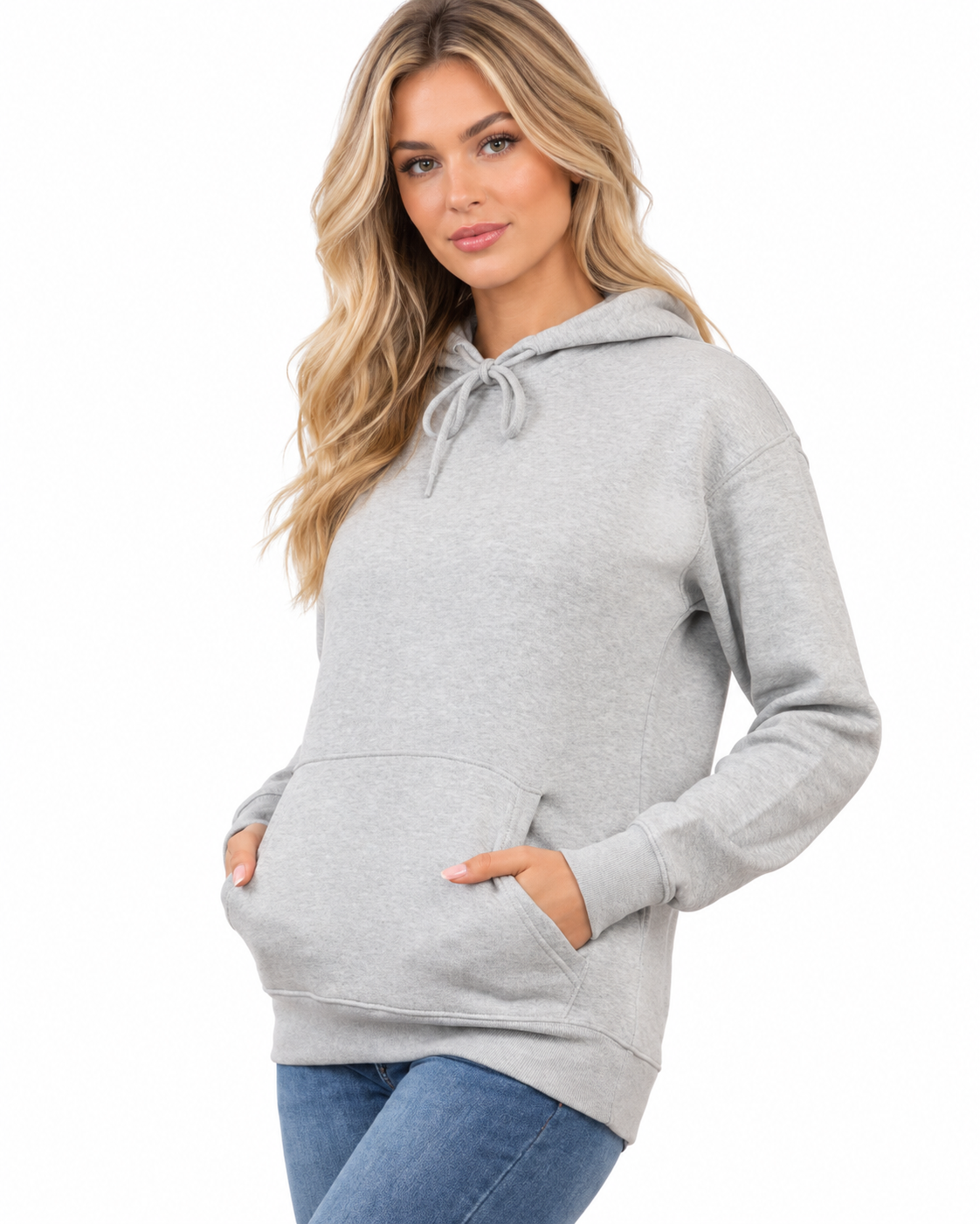 Wholesale Women's Plain Fleece Pullover Hoodies | Pack of 6