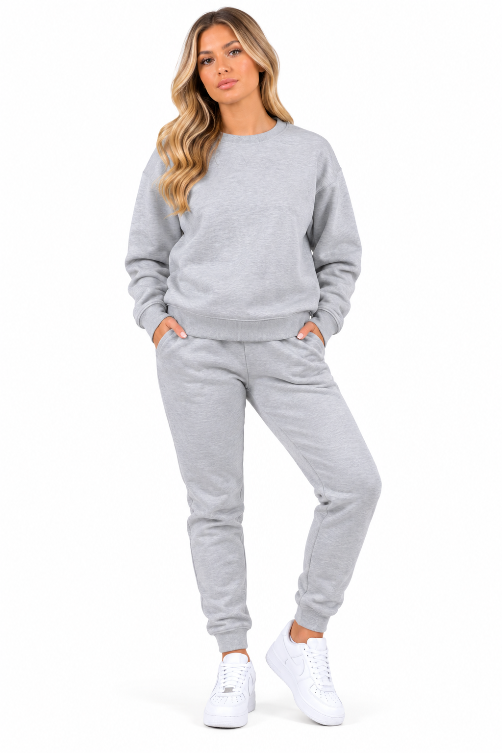 Wholesale Women's Crew Neck Sweatshirt & Jogger Sets | Pack of 7