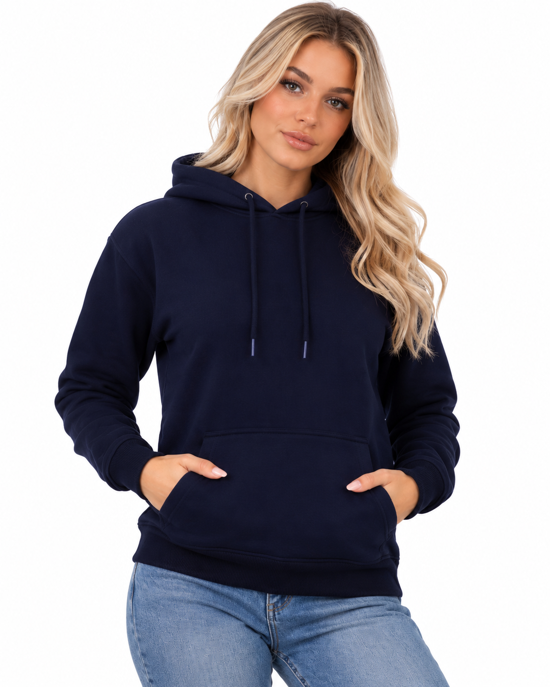 Wholesale Women's Plain Fleece Pullover Hoodies | Pack of 6